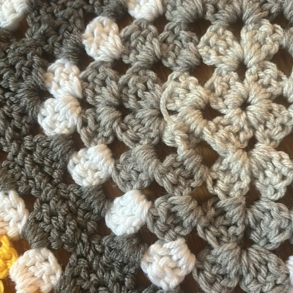 Vintage Crochet Blanket Quilt